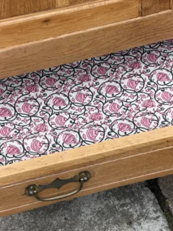 Armoire parisienne vitres biseautées chêne blond art déco 1930