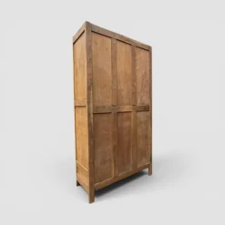 Armoire parisienne vitres biseautées chêne blond art déco 1930
