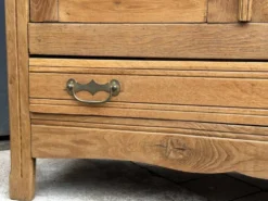 Armoire parisienne vitres biseautées chêne blond art déco 1930