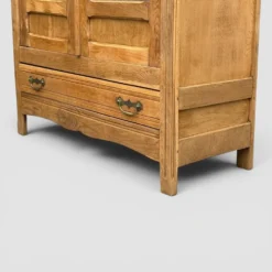 Armoire parisienne vitres biseautées chêne blond art déco 1930