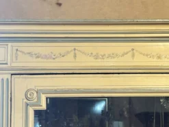 Armoire peinte Style Louis XVI-Directoire , 1 porte vitrée