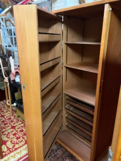 Armoire penderie dressing pied compas vintage design 60/70