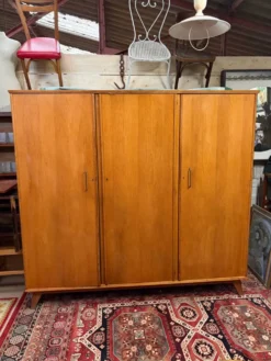 Armoire penderie dressing pied compas vintage design 60/70