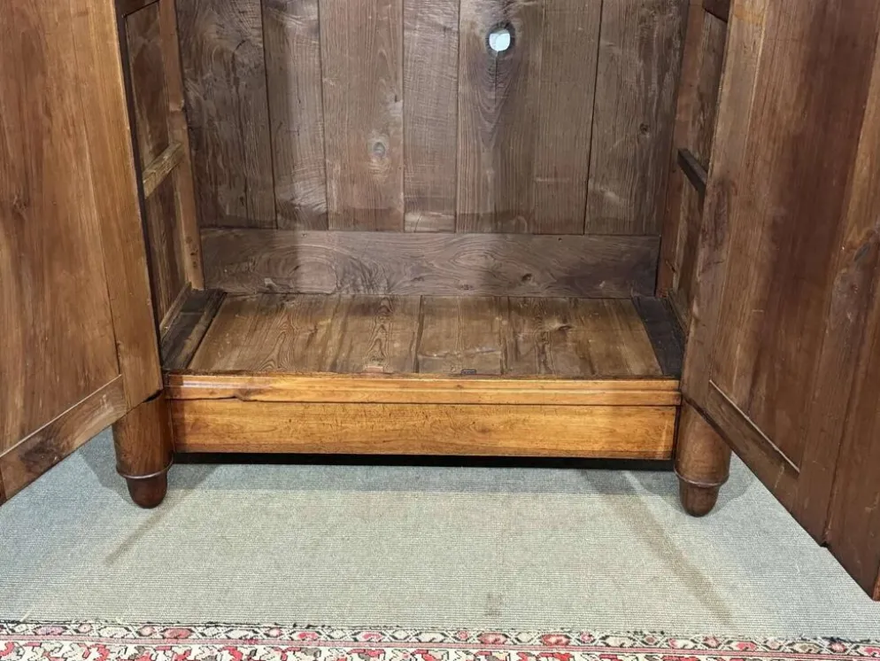 Armoire penderie Empire en merisier XIXème