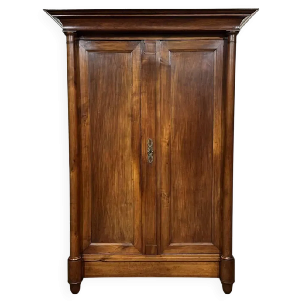 Armoire penderie Empire en merisier XIXème