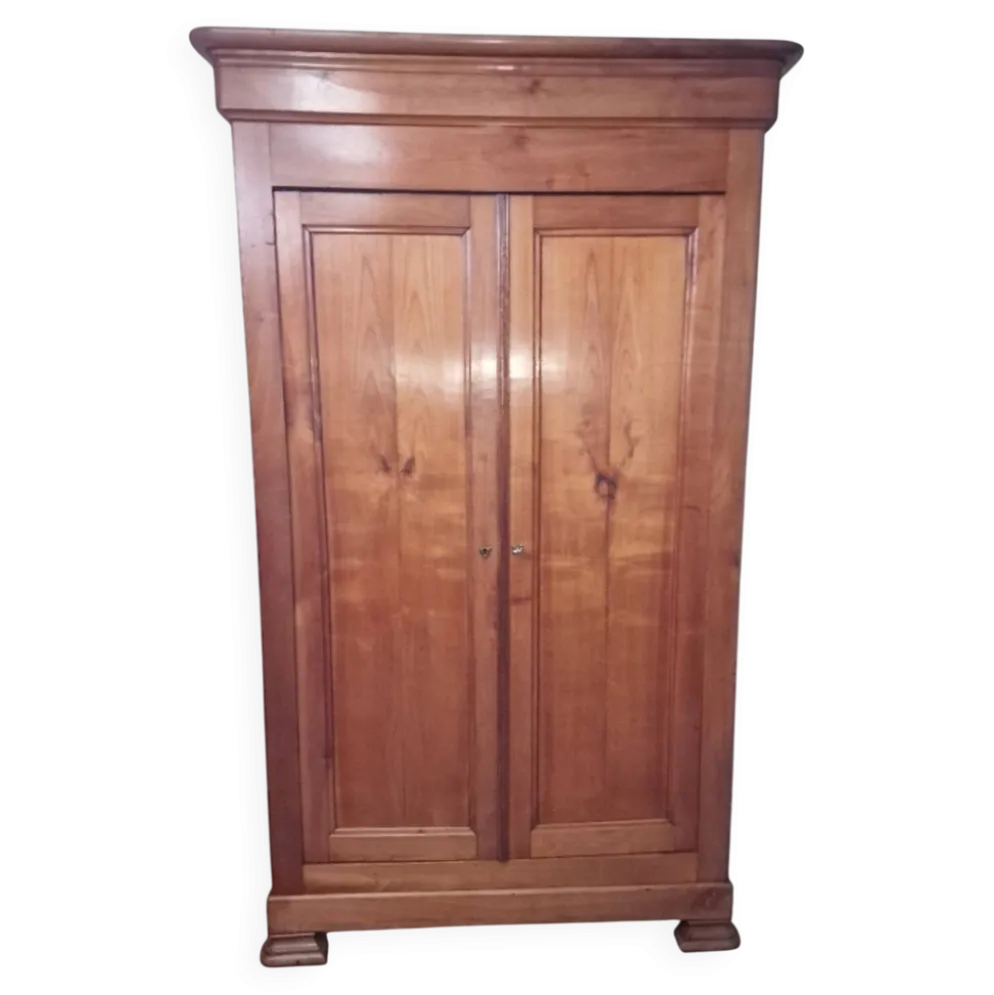 Armoire penderie en merisier entièrement démontable
