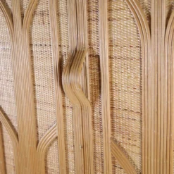Armoire penderie en rotin et raphia