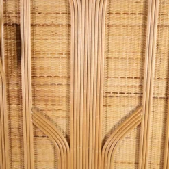 Armoire penderie en rotin et raphia