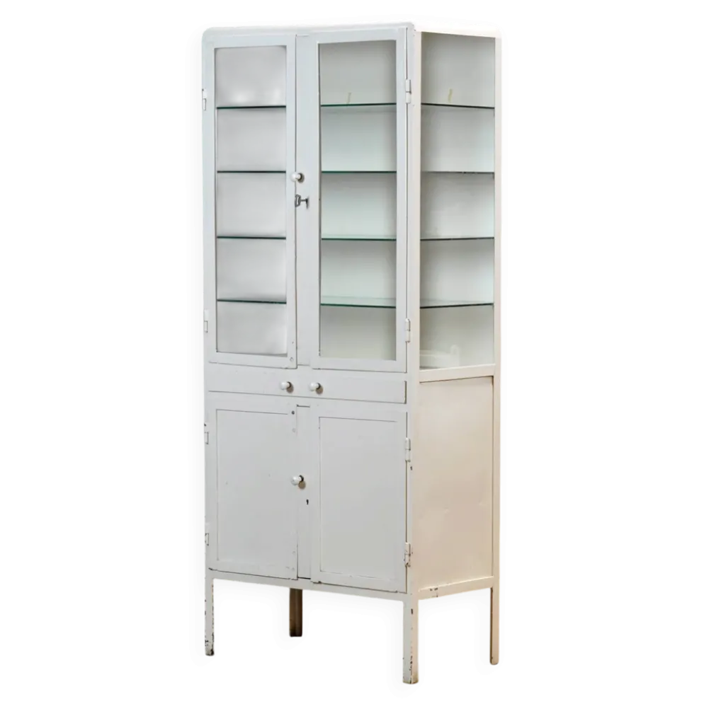 Armoire à pharmacie en fer, années 1950