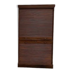 Armoire à rideaux en chêne massif, circa 1930