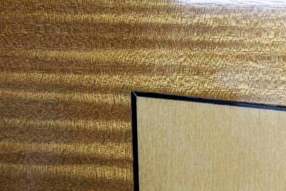 Armoire 1960 scandinave bois blond vernis atypique 4 portes 3