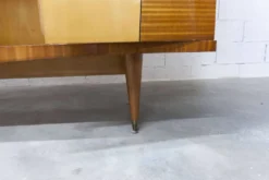 Armoire 1960 scandinave bois blond vernis atypique 4 portes 3