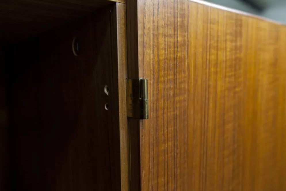 Armoire scandinave en teck par Eric Grinwis Holland 3 portes 2 tiroirs 1960
