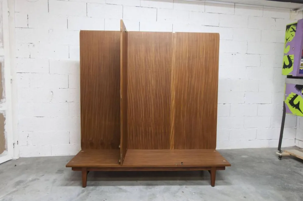 Armoire scandinave en teck par Eric Grinwis Holland 3 portes 2 tiroirs 1960