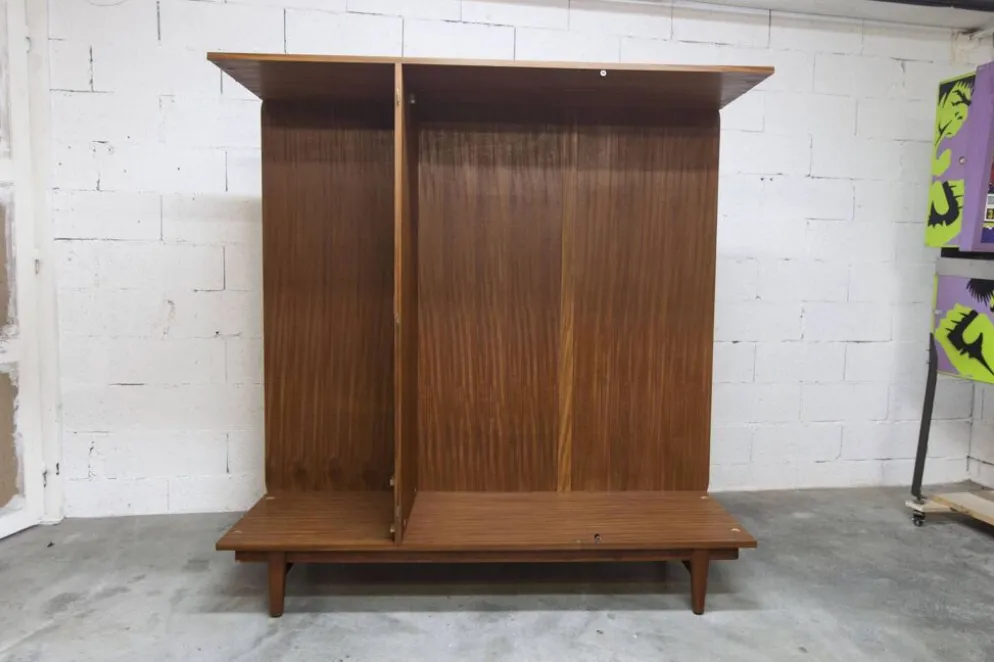 Armoire scandinave en teck par Eric Grinwis Holland 3 portes 2 tiroirs 1960