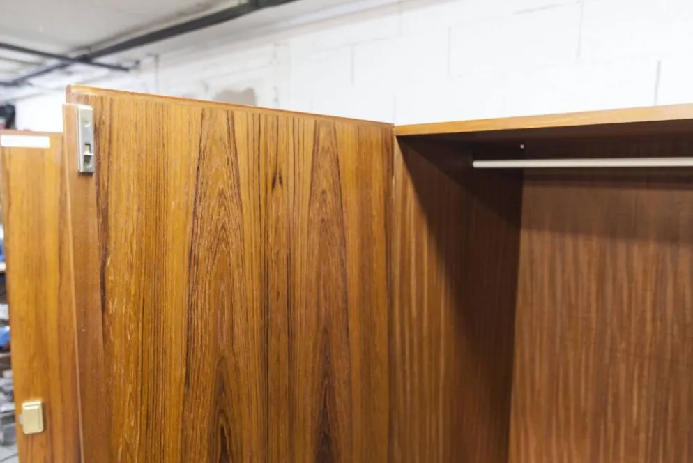 Armoire scandinave en teck par Eric Grinwis Holland 3 portes 2 tiroirs 1960