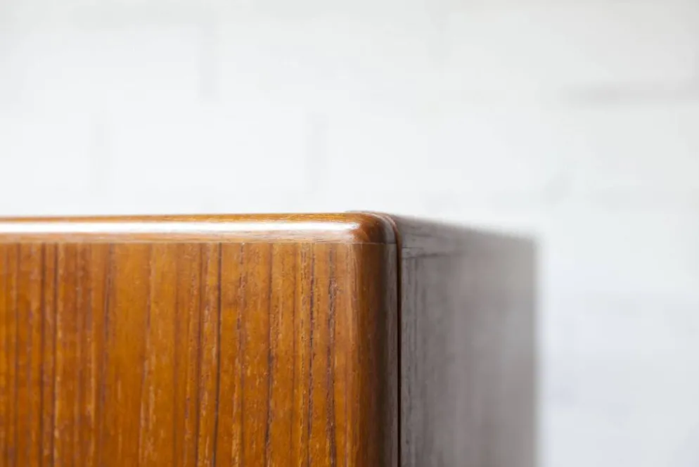 Armoire scandinave en teck par Eric Grinwis Holland 3 portes 2 tiroirs 1960