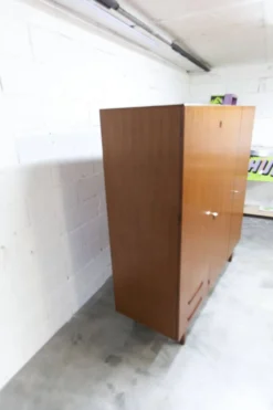Armoire scandinave en teck par Eric Grinwis Holland 3 portes 2 tiroirs 1960