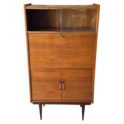Armoire secrétaire vintage scandinave en teck, 1960