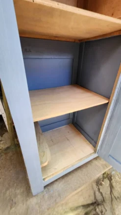 Armoire vestiaire en bois gris Vintage années 1914