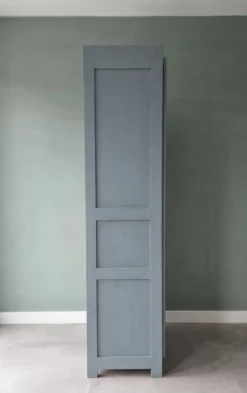 Armoire vestiaire en bois gris Vintage années 1914