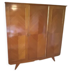 Armoire vintage acajou 3 portes