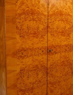 Armoire vintage du milieu du siècle, placage en bois de noyer, Tchécoslovaquie, 176 × 116 × 58 cm