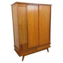 Armoire vintage en bois de chêne des années 60