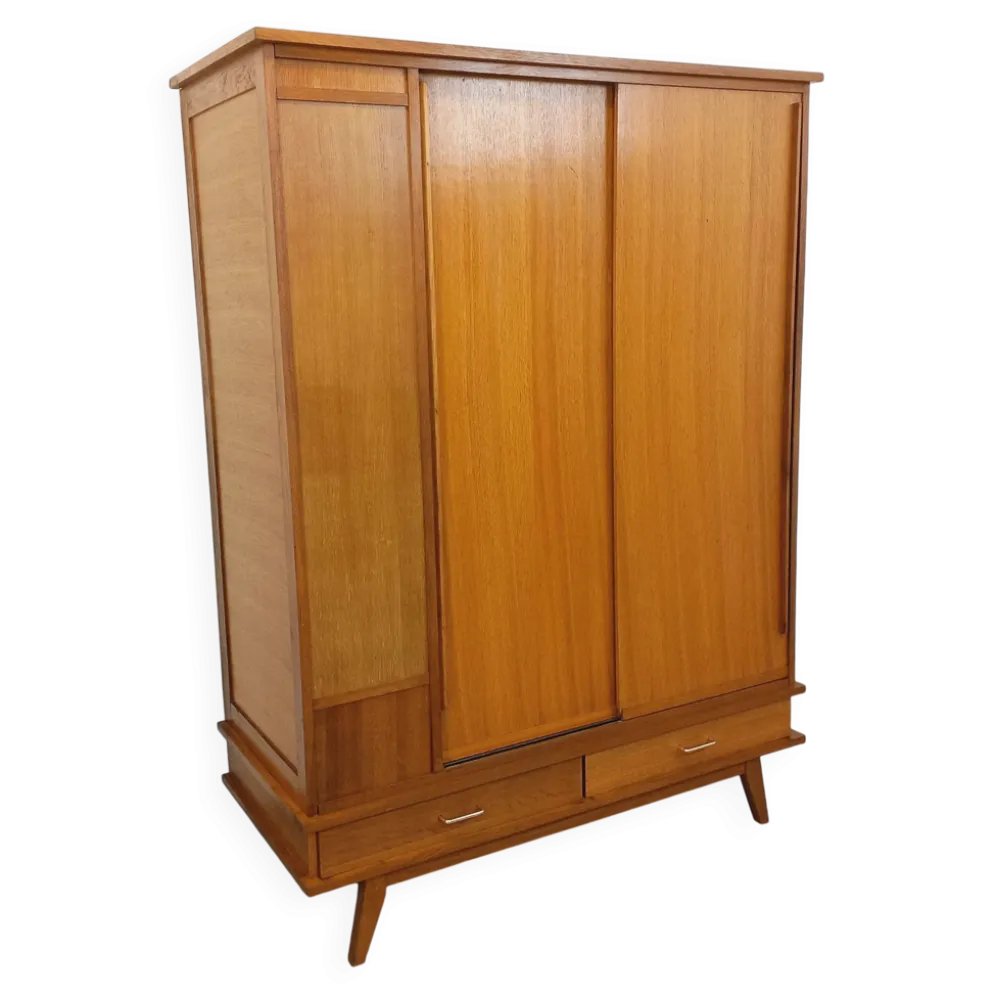 Armoire vintage en bois de chêne des années 60