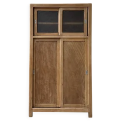 Armoire vintage à portes coulissantes (rénovée)