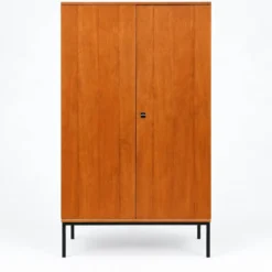 Armoire vintage à 2 portes en bois