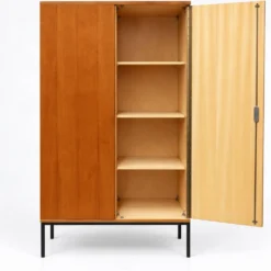 Armoire vintage à 2 portes en bois