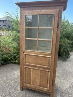 Armoire / vitrine ancienne en bois massif