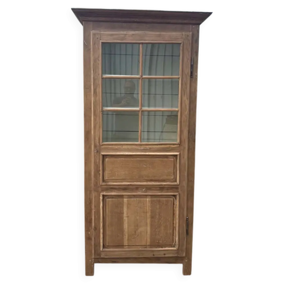Armoire / vitrine ancienne en bois massif