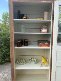 Armoire / vitrine ancienne en bois massif