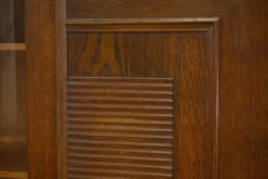 Armoire vitrine brutaliste en chêne Charles Dudouyt 1940’s