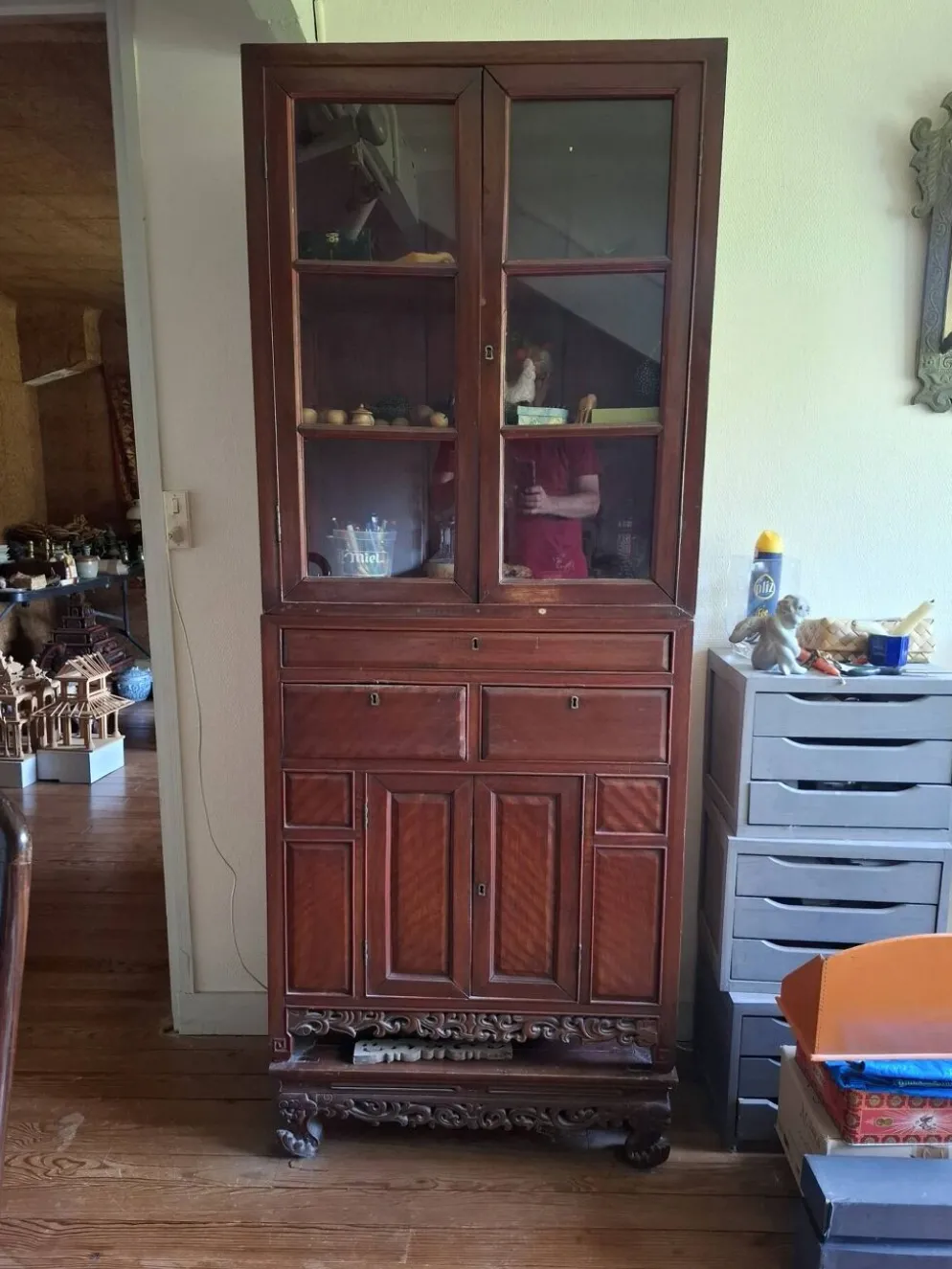 Armoire vitrine chinoise