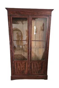 Armoire vitrine en acajou 19eme