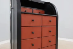 Armoire à volets roulants vintage Giorgetti années 1980