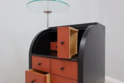 Armoire à volets roulants vintage Giorgetti années 1980