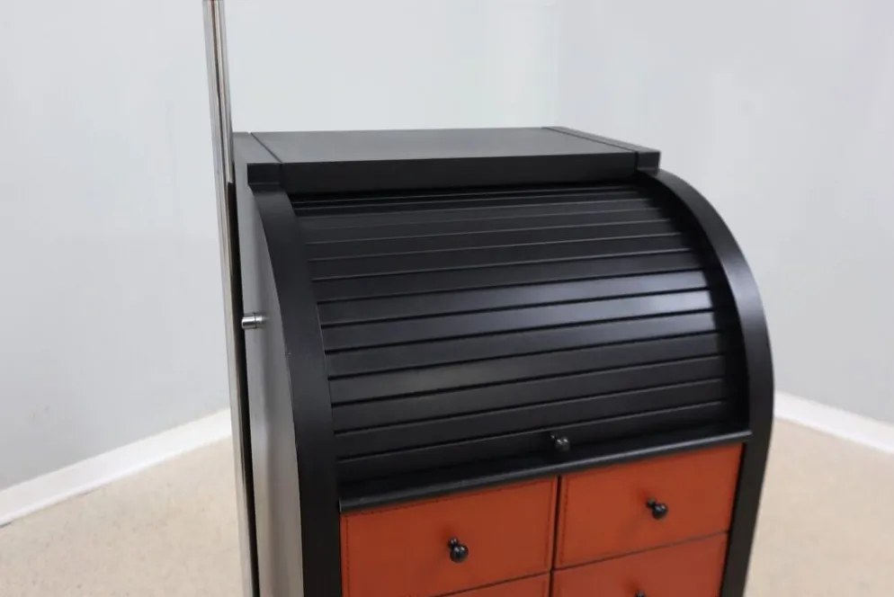Armoire à volets roulants vintage Giorgetti années 1980