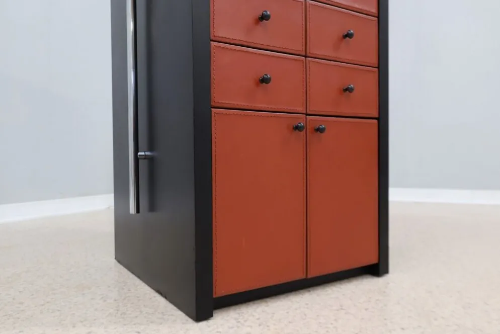 Armoire à volets roulants vintage Giorgetti années 1980