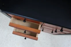Armoire à volets roulants vintage Giorgetti années 1980