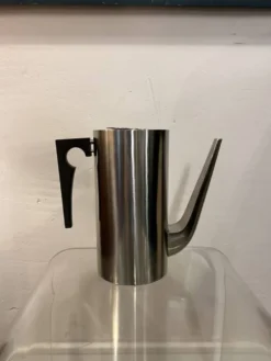 Arne Jacobsen Cylinda Kanne Stelton 60er Vintage Edelstahl
