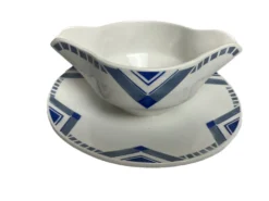 Art déco, saucière motifs géométriques Orchies vers 1930