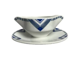 Art déco, saucière motifs géométriques Orchies vers 1930