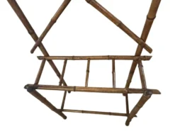 Art déco, vestiaire porte manteaux bambou miroir losange vers 1930