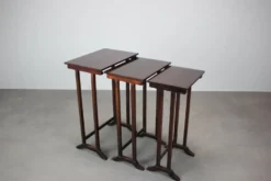 Art Deco Nesting Tables in Mahogany Veneer, 1930's, Czechoslovakia