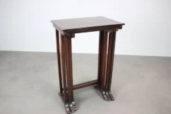Art Deco Nesting Tables in Mahogany Veneer, 1930's, Czechoslovakia