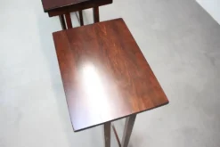 Art Deco Nesting Tables in Mahogany Veneer, 1930's, Czechoslovakia